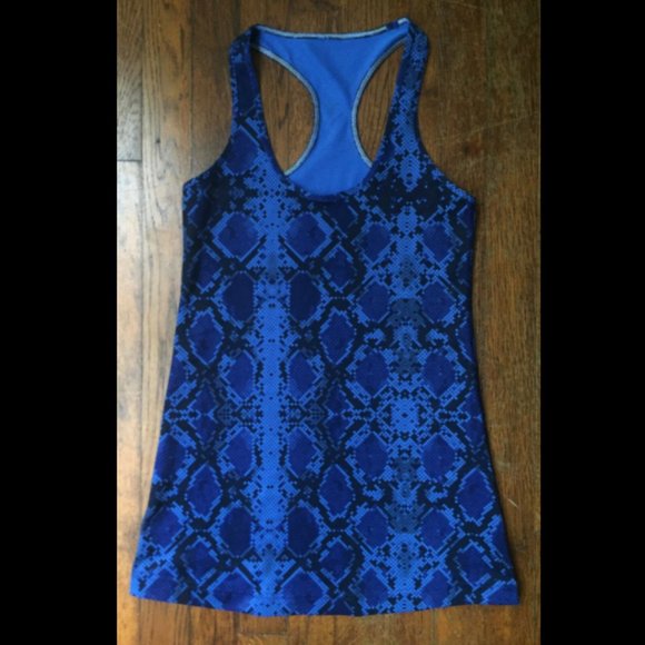 Lululemon Cool Racerback Snake Print Tank Top Yoga - Picture 4 of 8